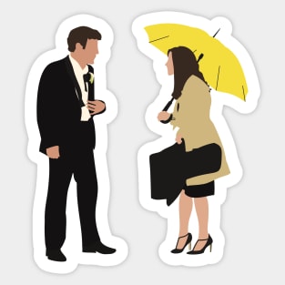 ted mosby & Tracy McConnell Sticker